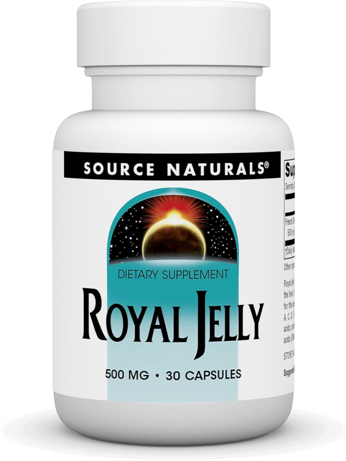 Source Naturals Royal Jelly Capsules - 500mg, 30 Count Bottle