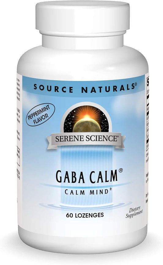 Source Naturals Serene Science GABA Calm Peppermint Lozenges - 60 Quick Dissolving Tablets