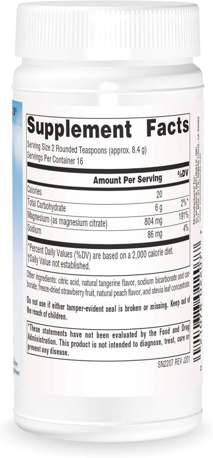 Source Naturals Serene Science Magnesium Powder for a Calm and Relaxed Body, Tangerine Flavored - 5 Ounce Container