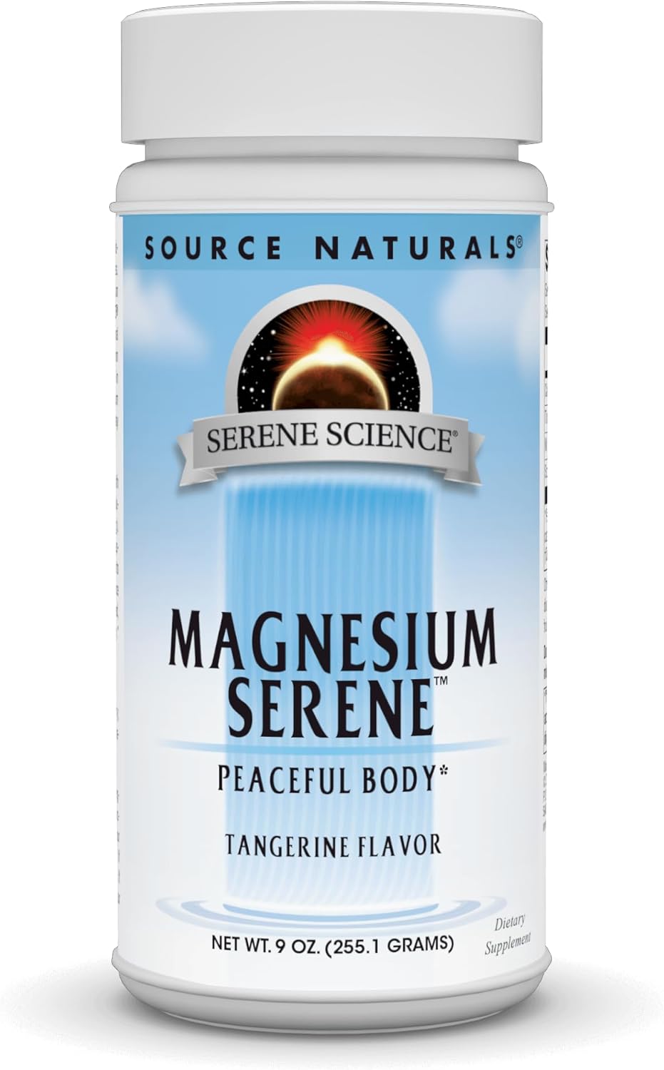 Source Naturals Serene Science Magnesium Serene Powder, Tangerine Flavored - 9 Ounce for a Calm and Peaceful Body