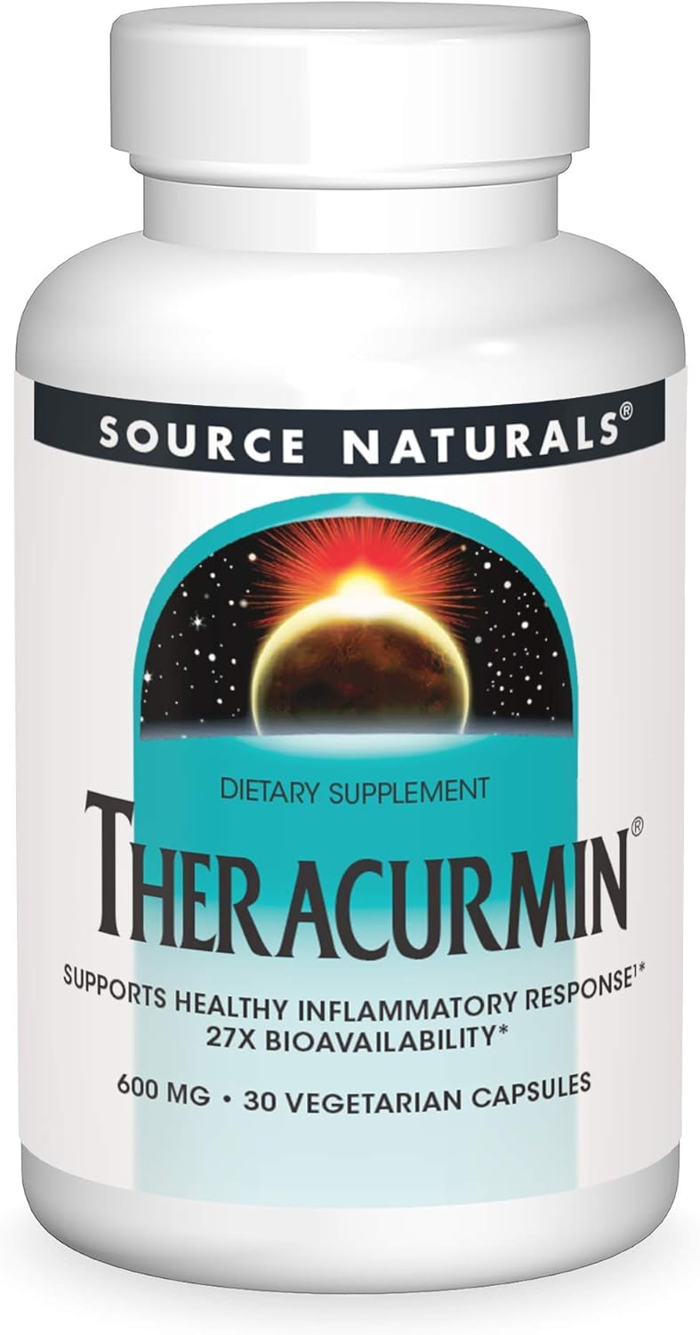 Source Naturals Theracurmin 600mg - 30 Vegetarian Capsules for Healthy Inflammatory Response