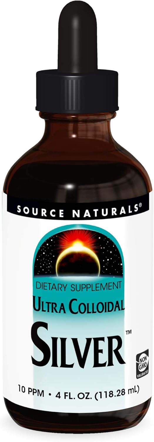 Source Naturals Ultra Colloidal Silver 4 oz Liquid Supplement - Immune System Boost