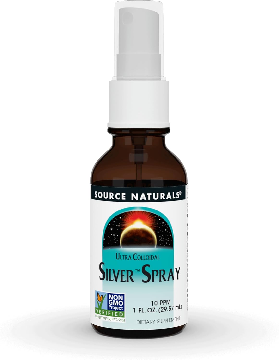 Source Naturals Ultra Colloidal Silver Spray 10 ppm - 1 fl oz for Immune Health
