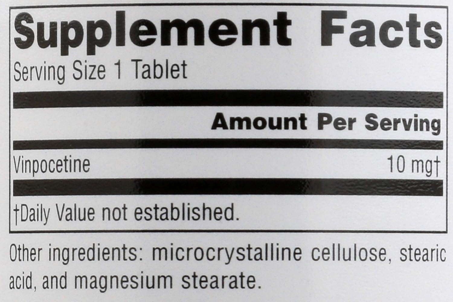 Source Naturals Vinpocetine 10mg Tablets - 120 Count Bottle