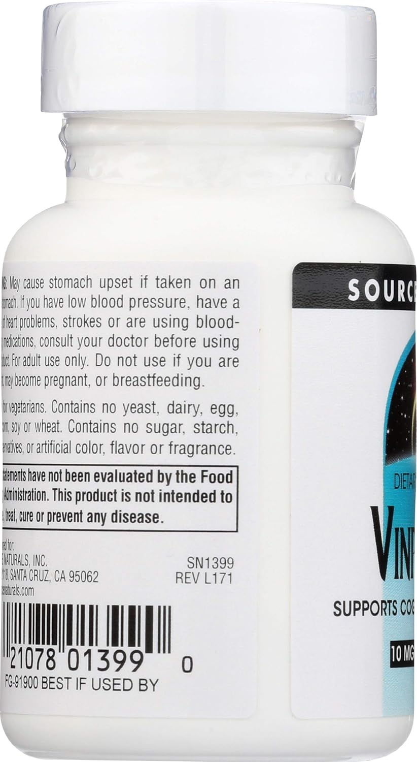 Source Naturals Vinpocetine 10mg Tablets - 120 Count Bottle
