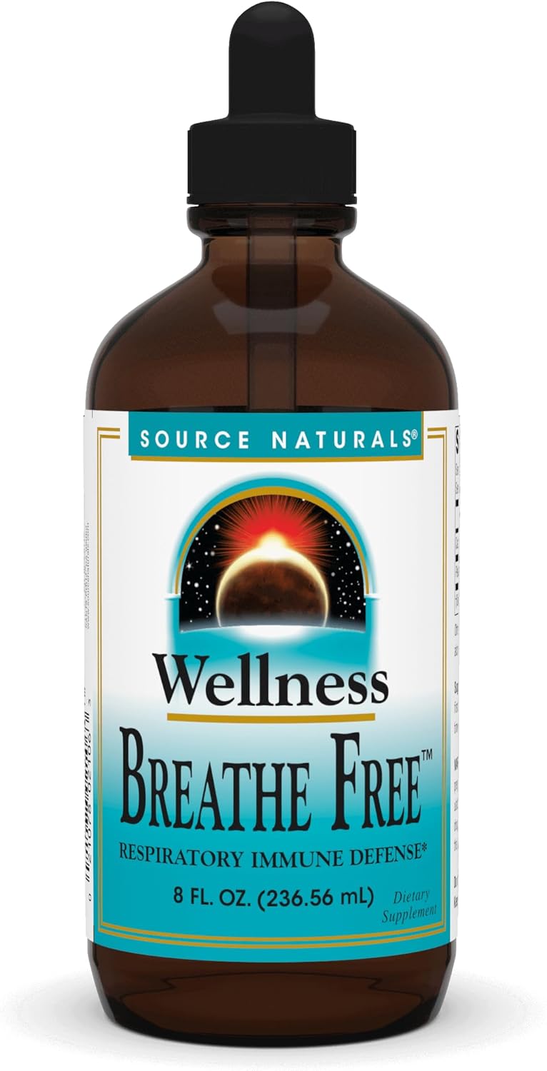Source Naturals Wellness Breathe Free Respiratory Immune Defense Liquid - 8 oz