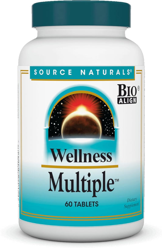 Source Naturals Wellness Multiple - 60 Tablets for Overall Health and Wellness