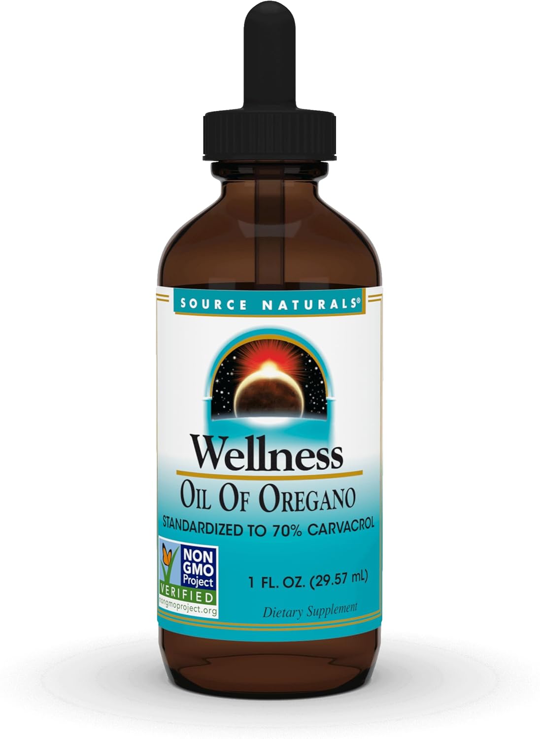 Source Naturals Wellness Oil of Oregano - High Carvacrol Content - 1 Fluid oz