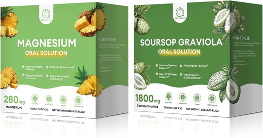 Soursop Graviola Oral Liquid with Magnesium Citrate Supplement