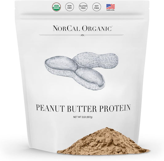 Southwest Texas Organic Farms 2lb Vegan Peanut Butter Protein Powder - Low-Cal, 11g Protein | Norcal Organic