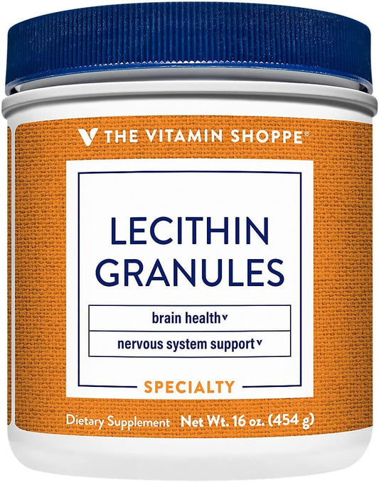 Soy-Based Lecithin Granules for Brain and Nerve Support - 100% Natural Essential Fatty Acids (16 oz)