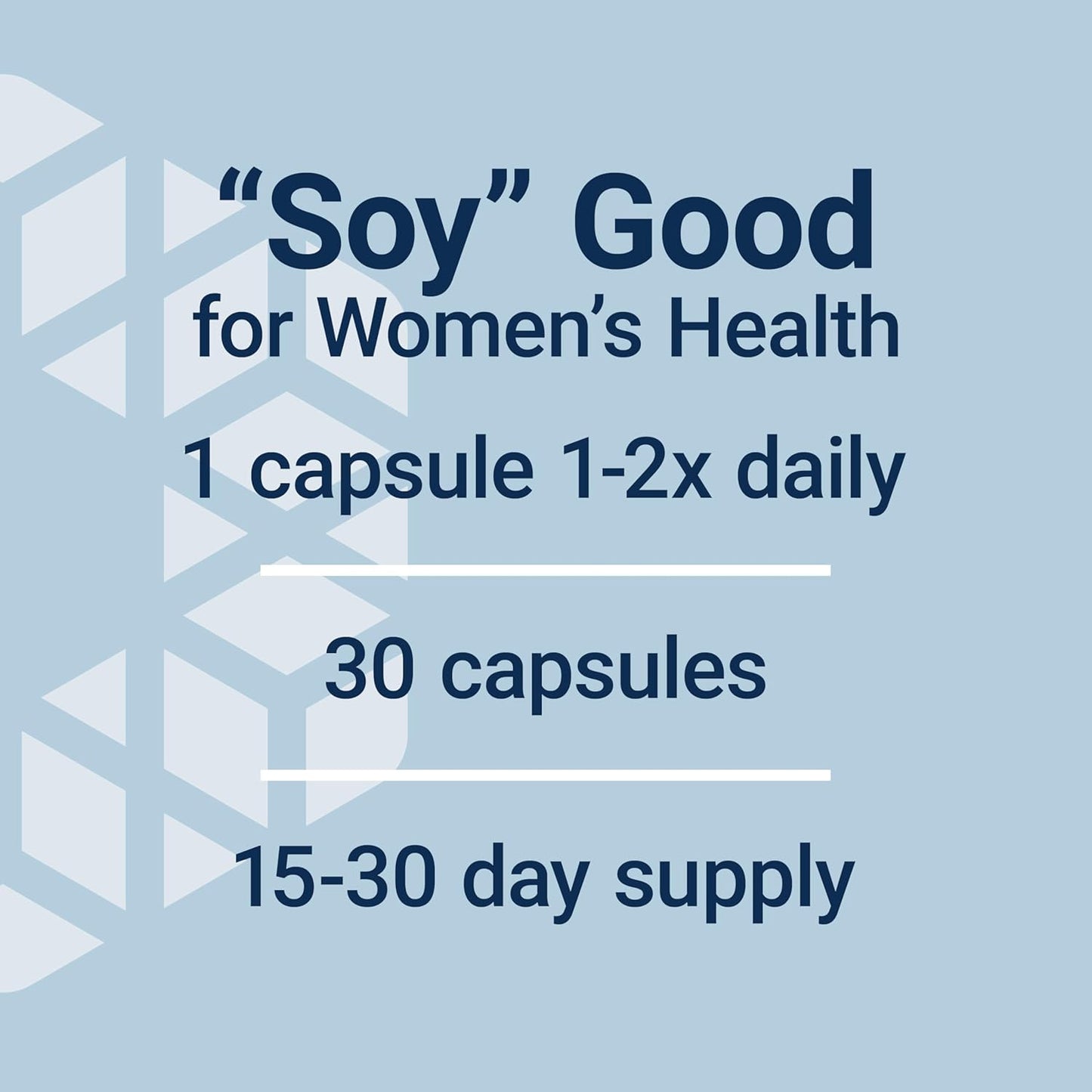 Soy Isoflavones for Post-Menopausal Women - Heart, Bone & Cellular Health Support - Non-GMO & Vegetarian - 30 Capsules