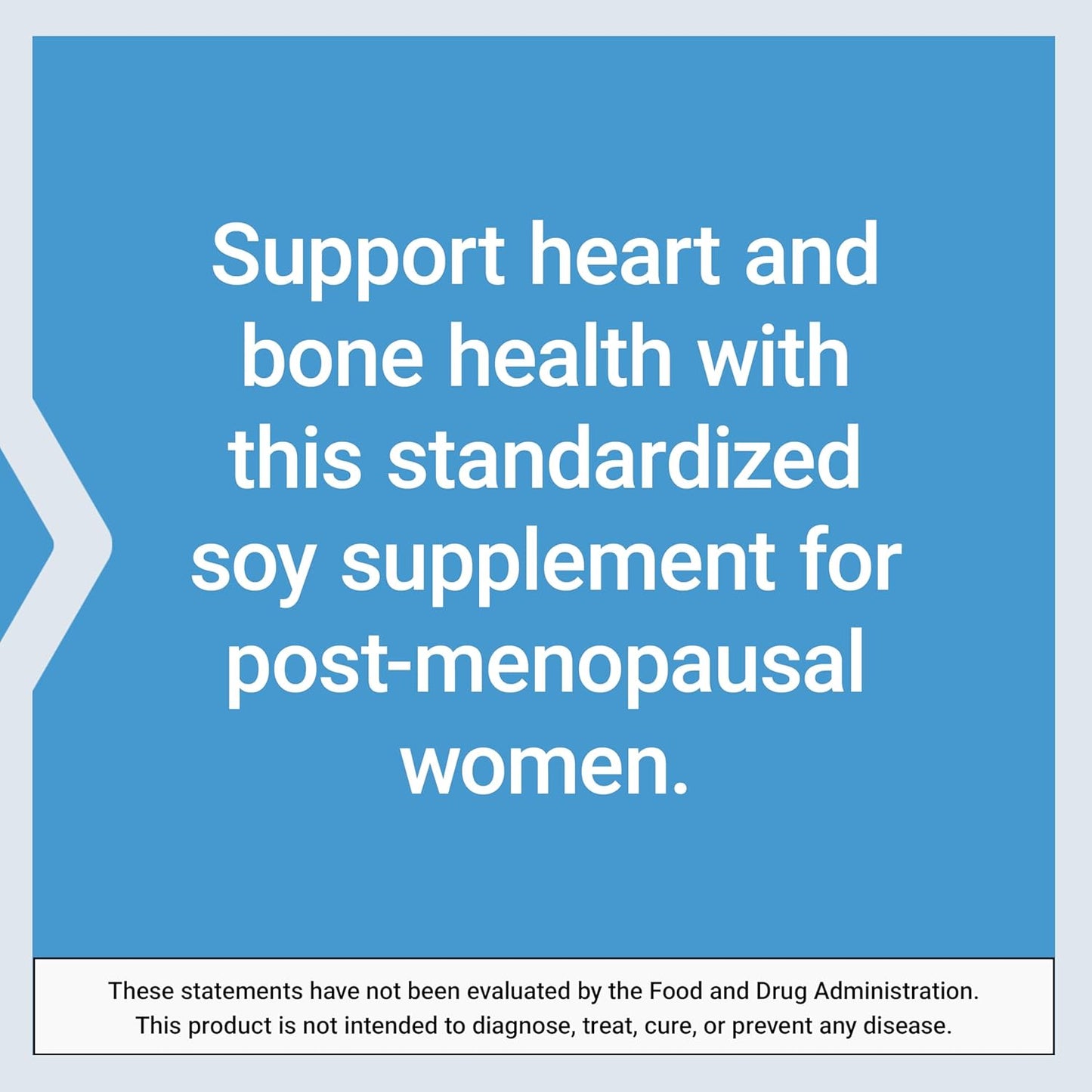 Soy Isoflavones for Post-Menopausal Women - Heart, Bone & Cellular Health Support - Non-GMO & Vegetarian - 30 Capsules