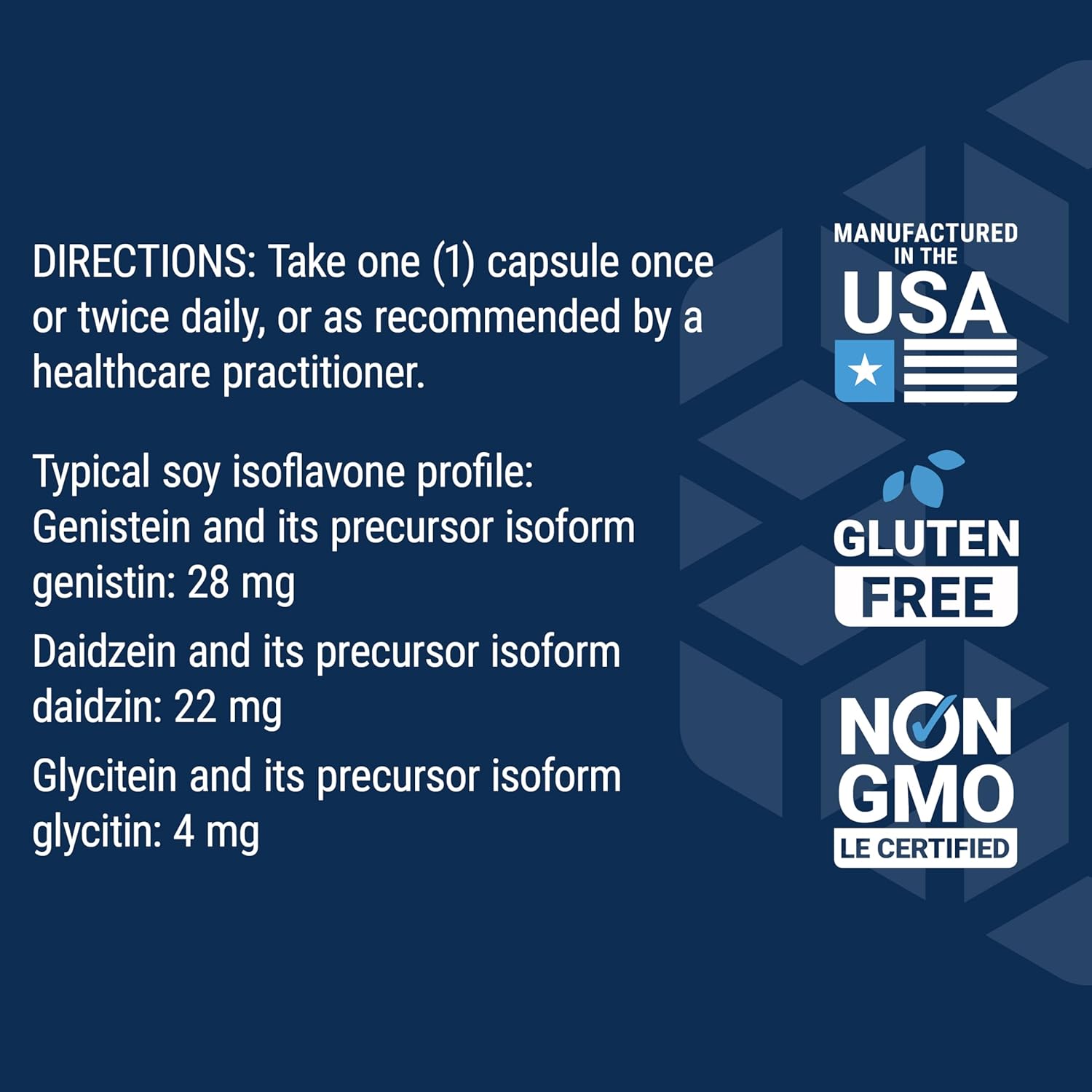 Soy Isoflavones for Post-Menopausal Women - Heart, Bone & Cellular Health Support - Non-GMO & Vegetarian - 30 Capsules