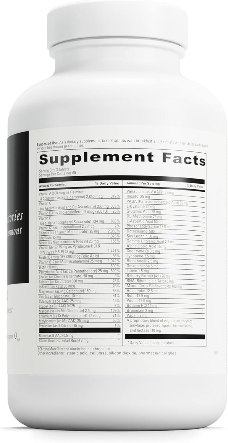 Spectra Senior Dietary Supplement with Vitamins, Minerals, and Antioxidants for Cardiovascular and Ocular Health - 180 Capsules