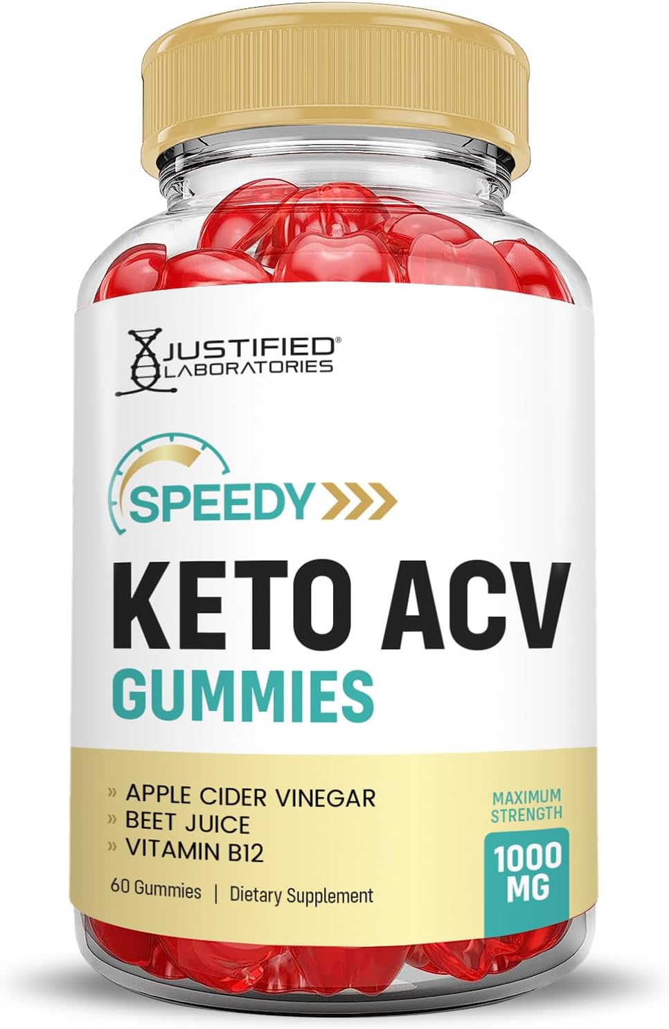 Speedy Keto ACV Gummies (3 Pack) - Advanced Formula 1000MG with Pomegranate Beet Juice Powder B12 - Vegan Non GMO - 180 Gummies