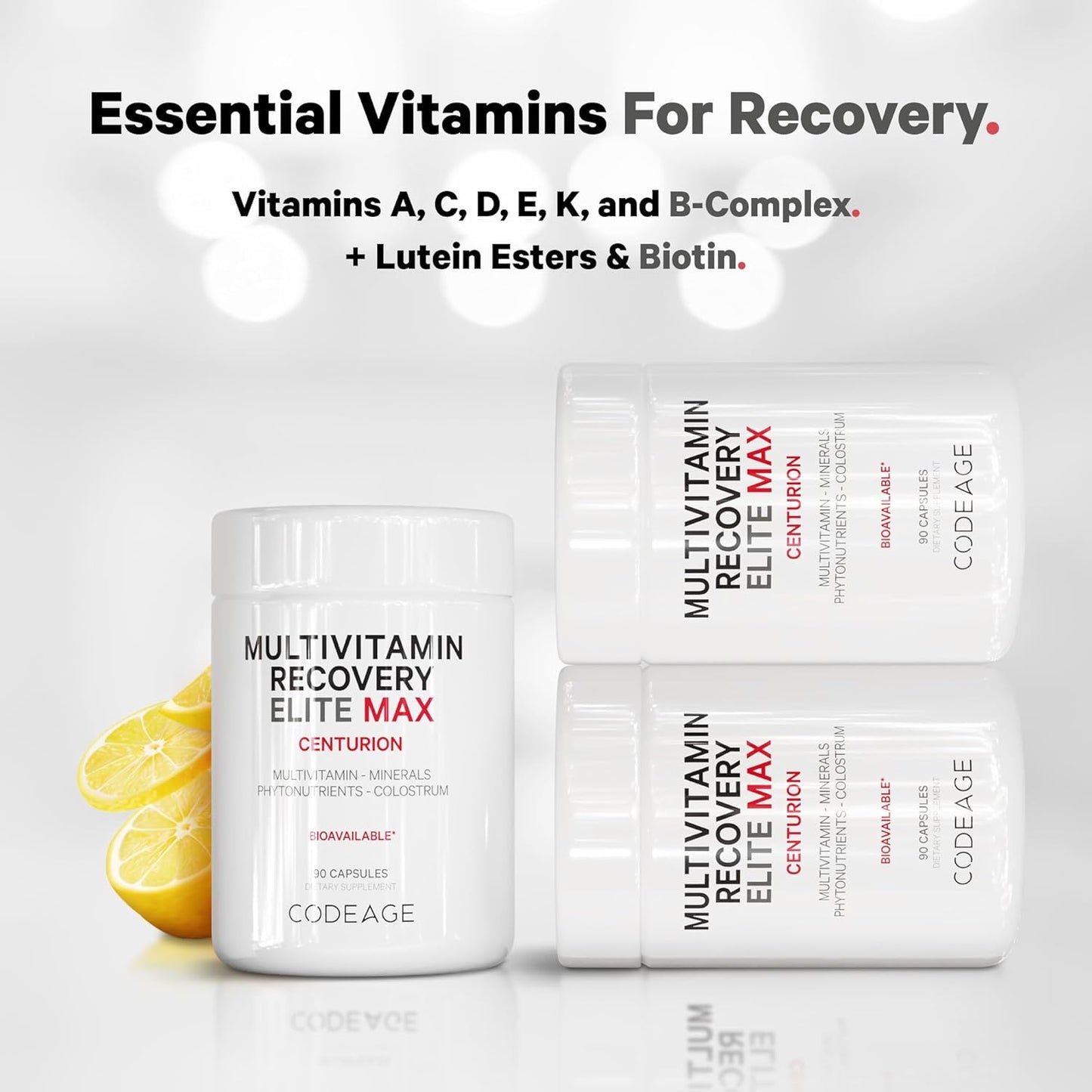 Sport Recovery Multivitamin Supplement with Vitamins, Minerals, Antioxidants - 90 Capsules