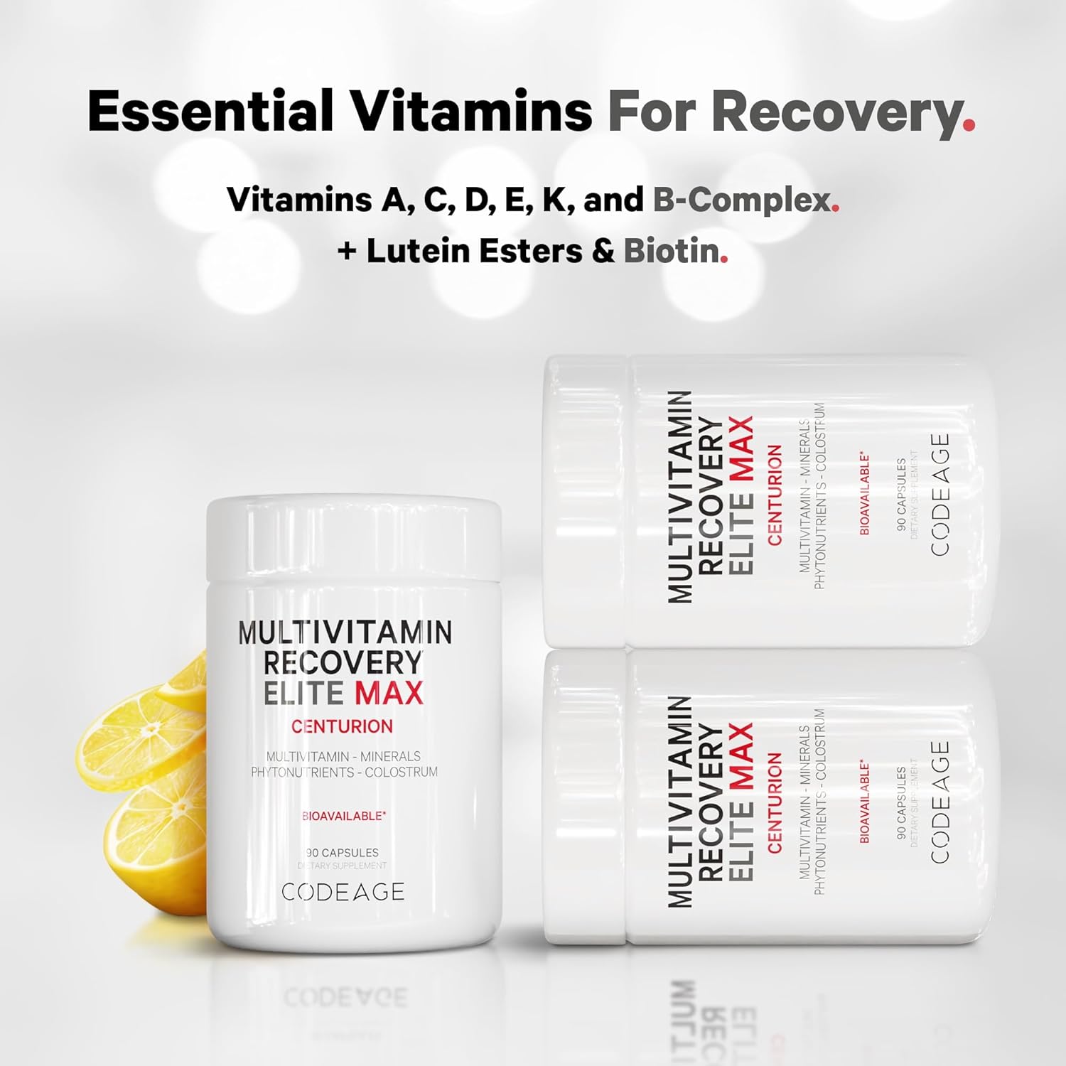 Sport Recovery Multivitamin Supplement with Vitamins, Minerals, Antioxidants - 90 Capsules