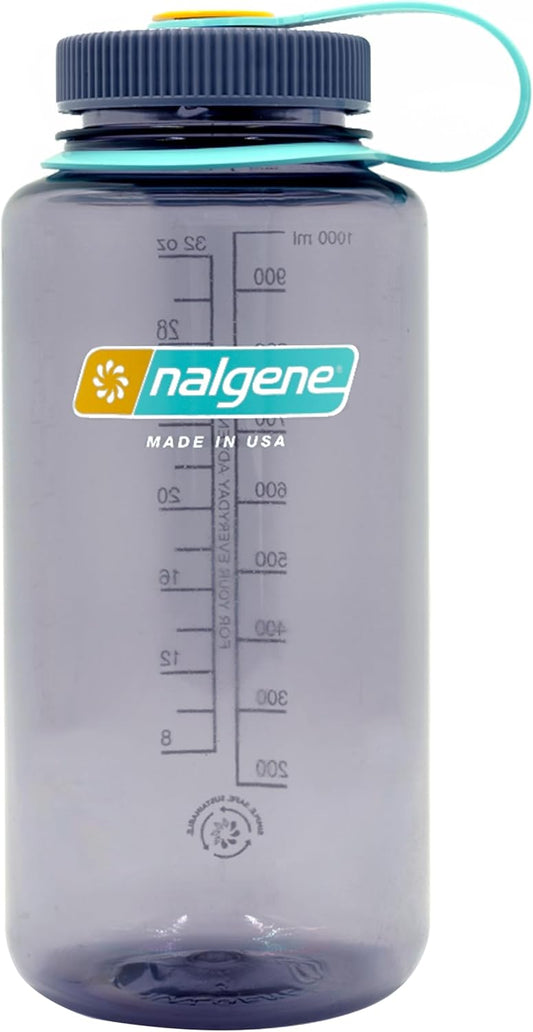 Spring Green Nalgene Wide Mouth Water Bottle with Loop Top - Tritan Material