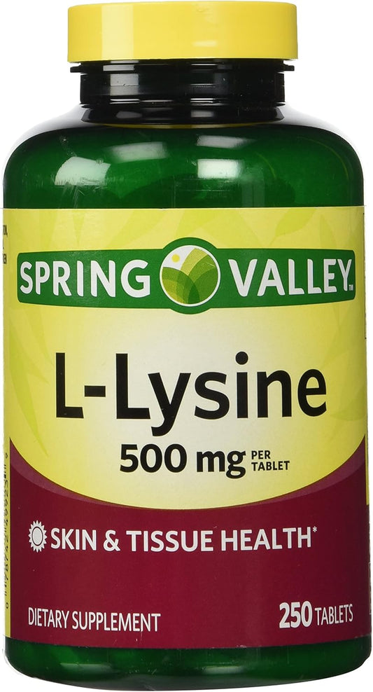 Spring Valley L-Lysine Dietary Supplement - 250 Count Bottle