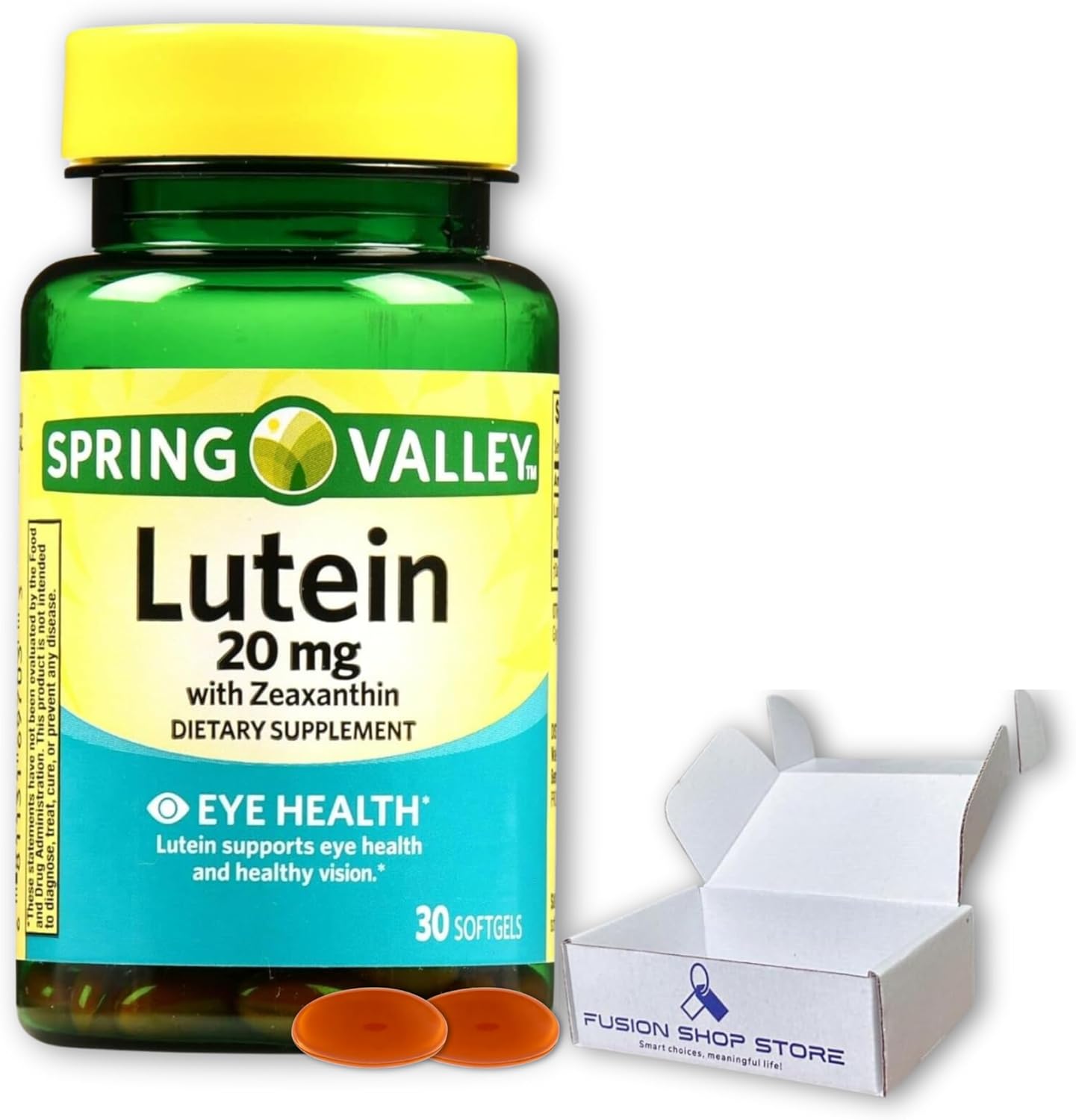Spring Valley Lutein 20mg with Zeaxanthin - 30 Softgels - Fusion Shop Store