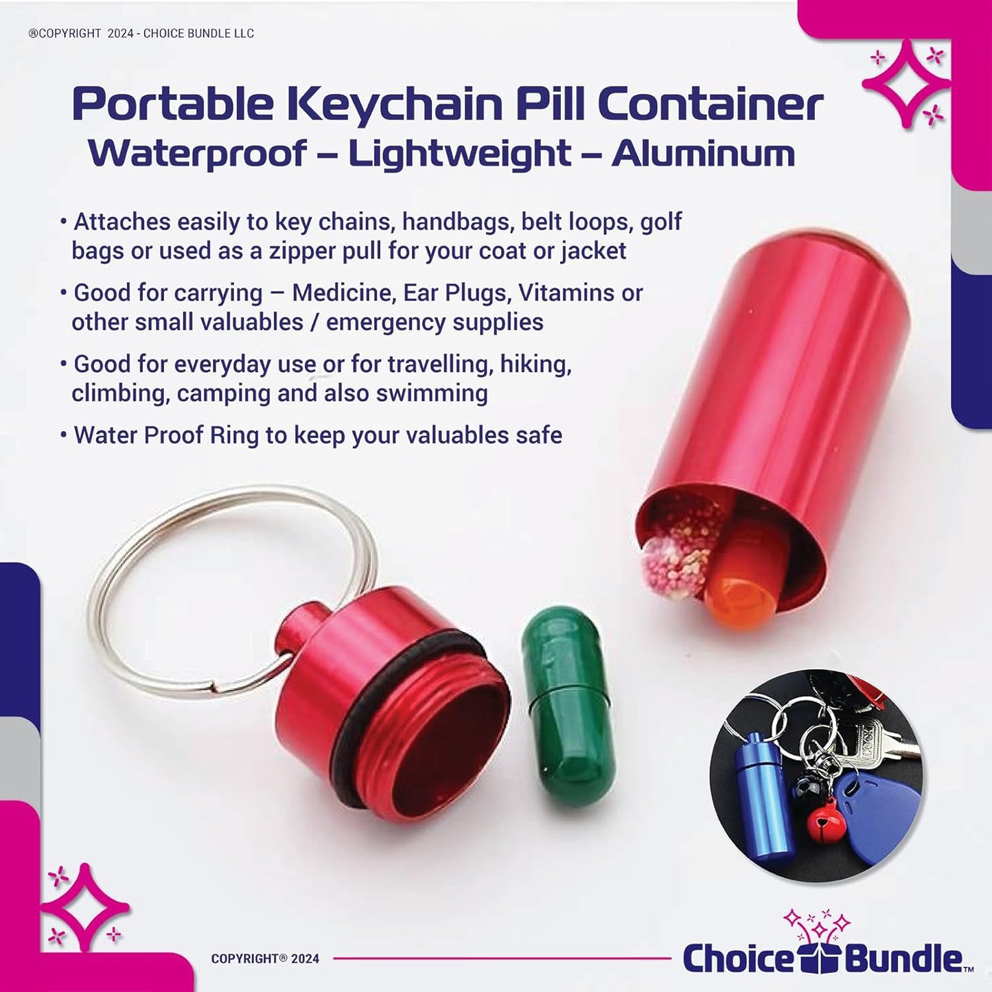 Spring Valley Potassium Dietary Supplement Caplets 99 mg for Heart Health - 500 Count Bundle with Bonus Vitamin Guide & Pill Container