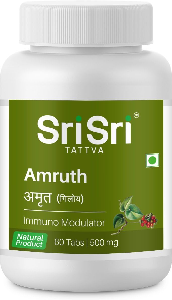 Sri Sri Tattva Amruth Immuno Modulator Tablet 500mg - Pack of 2 | Ayurvedic Health Supplement