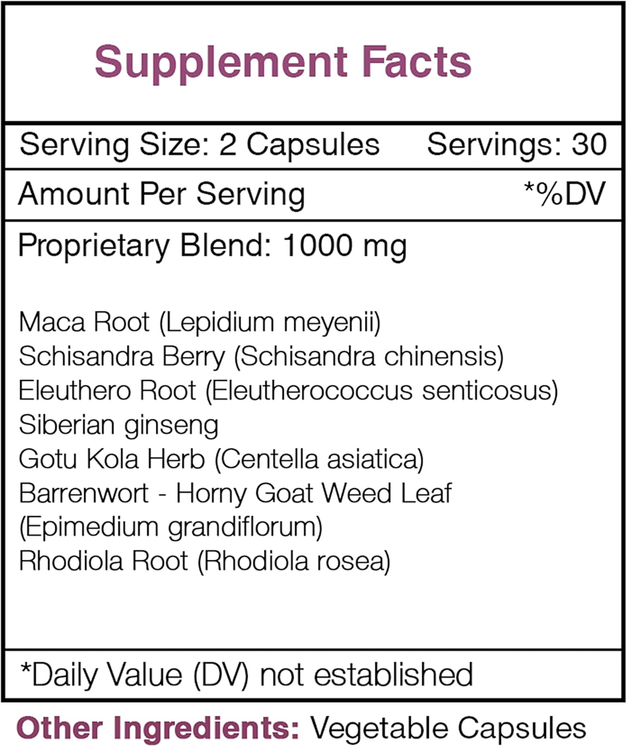 Stamina Secret Herbal Supplement Blend for Energy, Endurance, and Vigor - 60 Capsules by Secrets of the Tribe