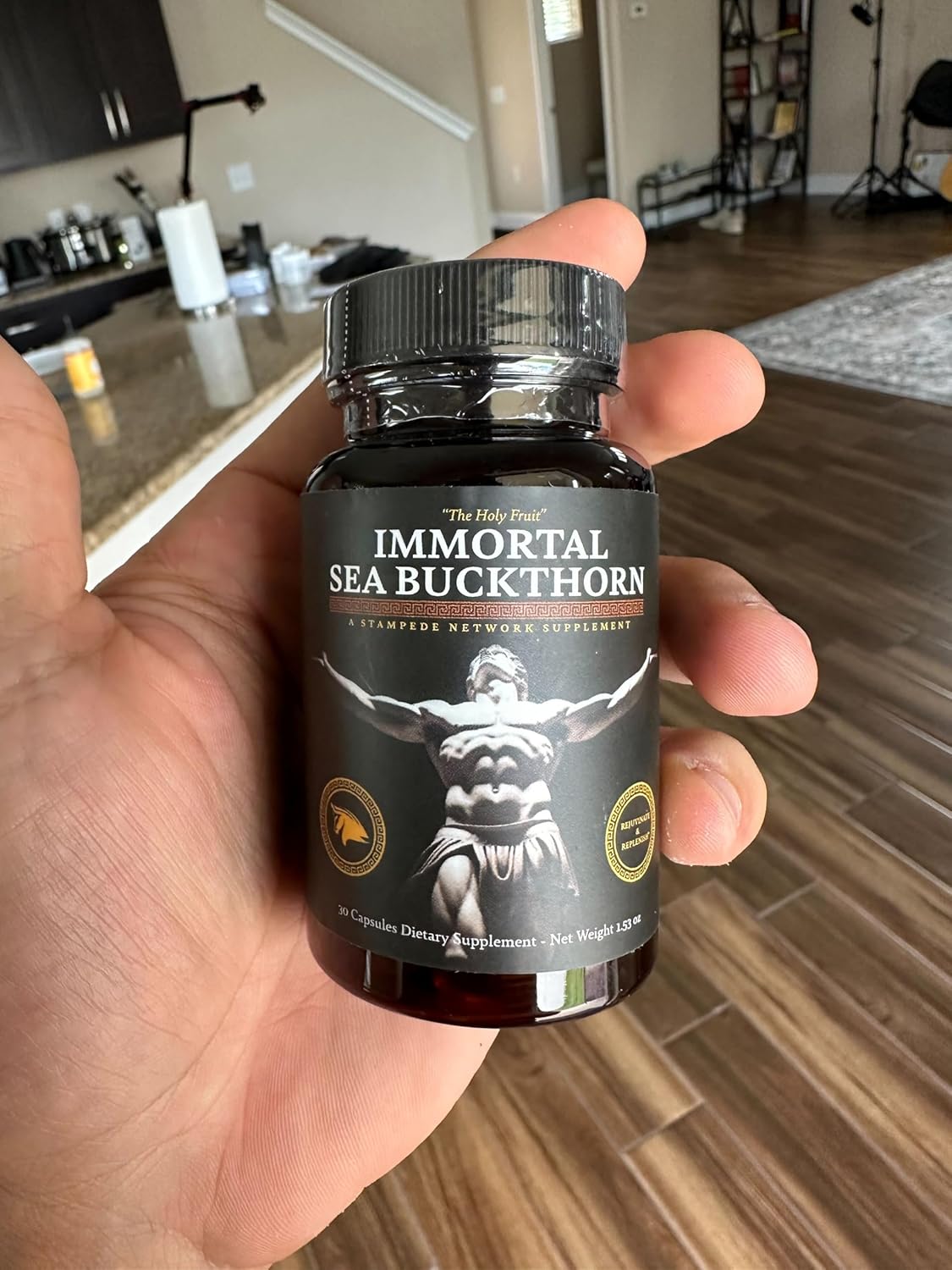 Stampede Network Immortal Sea Buckthorn Capsules: Omega Fatty Acids & Antioxidants for Skin, Energy, Immunity - Men & Women's Health