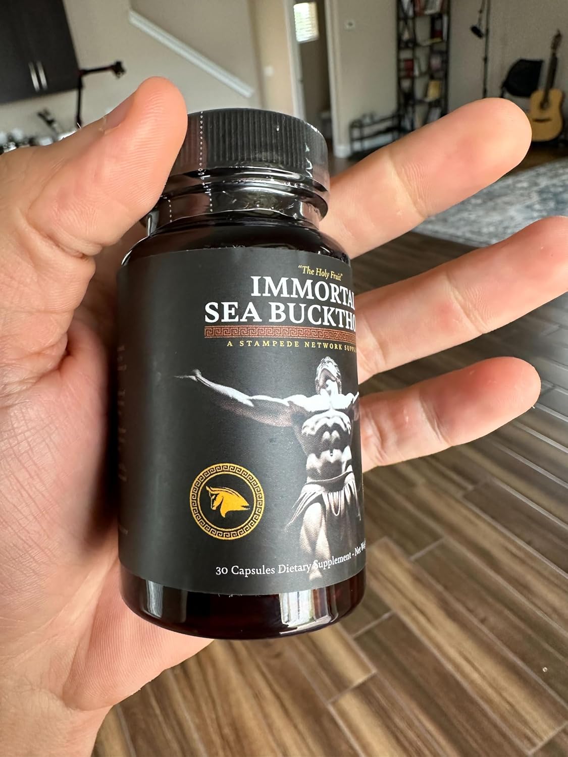 Stampede Network Immortal Sea Buckthorn Capsules: Omega Fatty Acids & Antioxidants for Skin, Energy, Immunity - Men & Women's Health