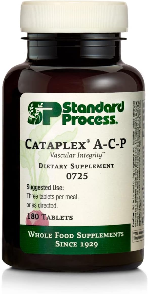 Standard Process Cataplex A-C-P Supplement for Heart, Gum, Immune, and Vascular Health - 180 Tablets