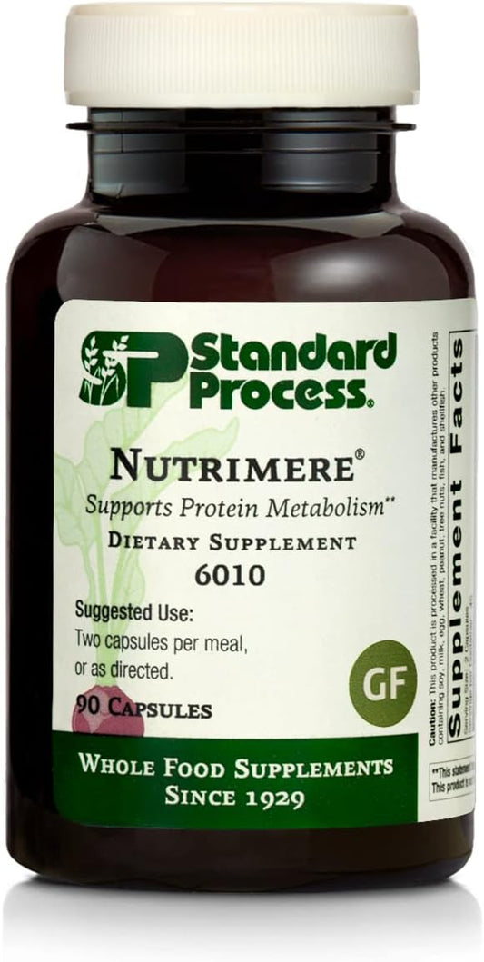 Standard Process Nutrimere Capsules - Whole Food Vitality & Metabolism Boost - Green Lipped Mussel, Organic Carrot, & Sweet Potato - Gluten Free - 90ct