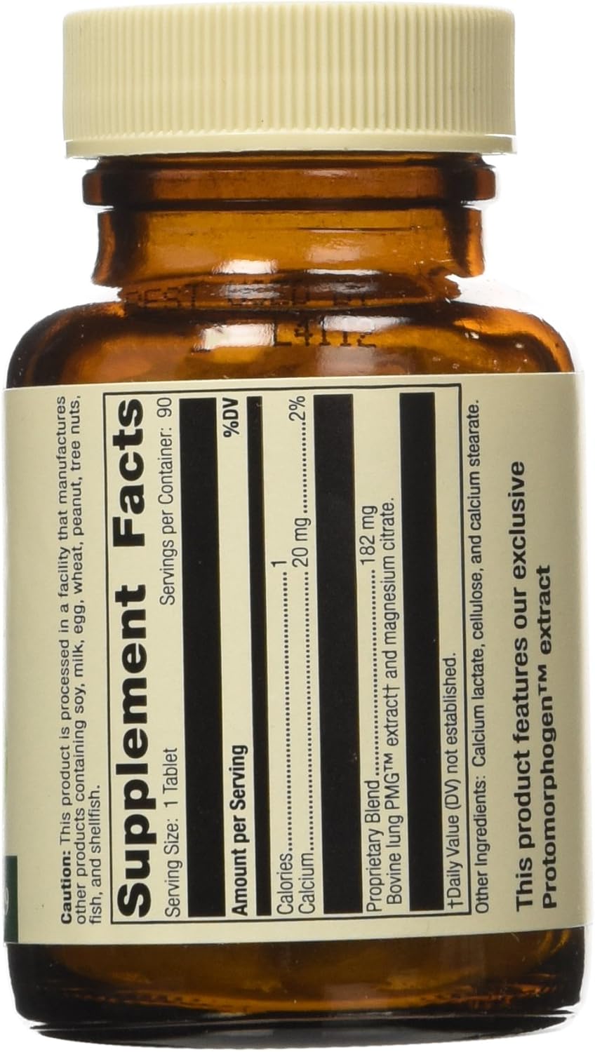 Standard Process Pneumotrophin PMG Tablets - 90 Count - Supports Respiratory Health and Function