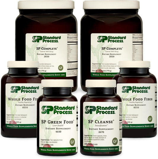 Standard Process Purification Kit: Detox & Liver Support - SP Complete Dairy Free, Fiber, Milk Thistle - Rice Protein, Choline, Calcium