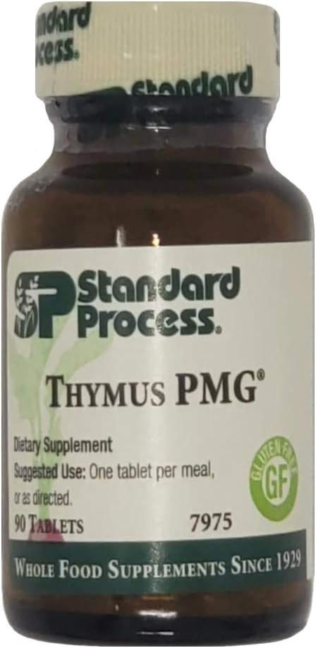 Standard Process Thymus PMG Tablets - 90 Count - Supports Immune Health