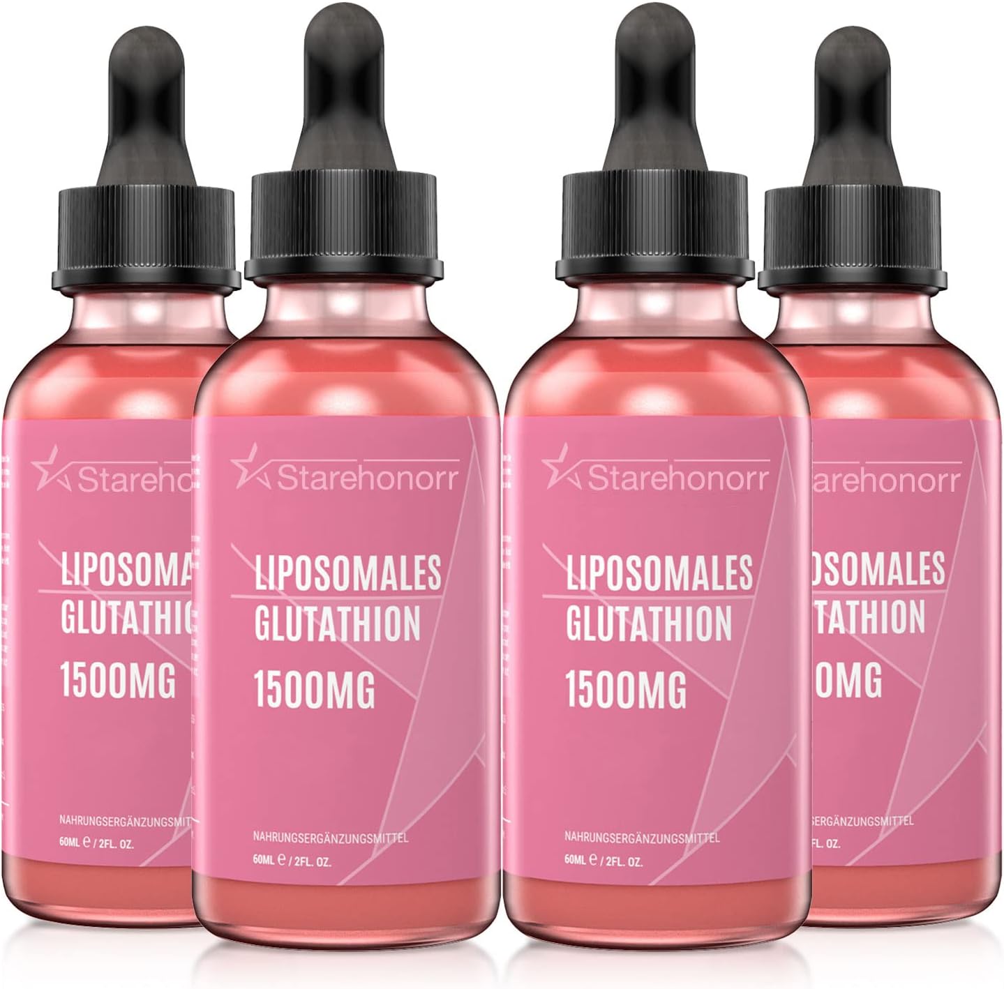 Starehonorr 1500mg Liposomal Glutathione Liquid Supplement for Detox, Aging Defense & Immune Support - 8.11oz