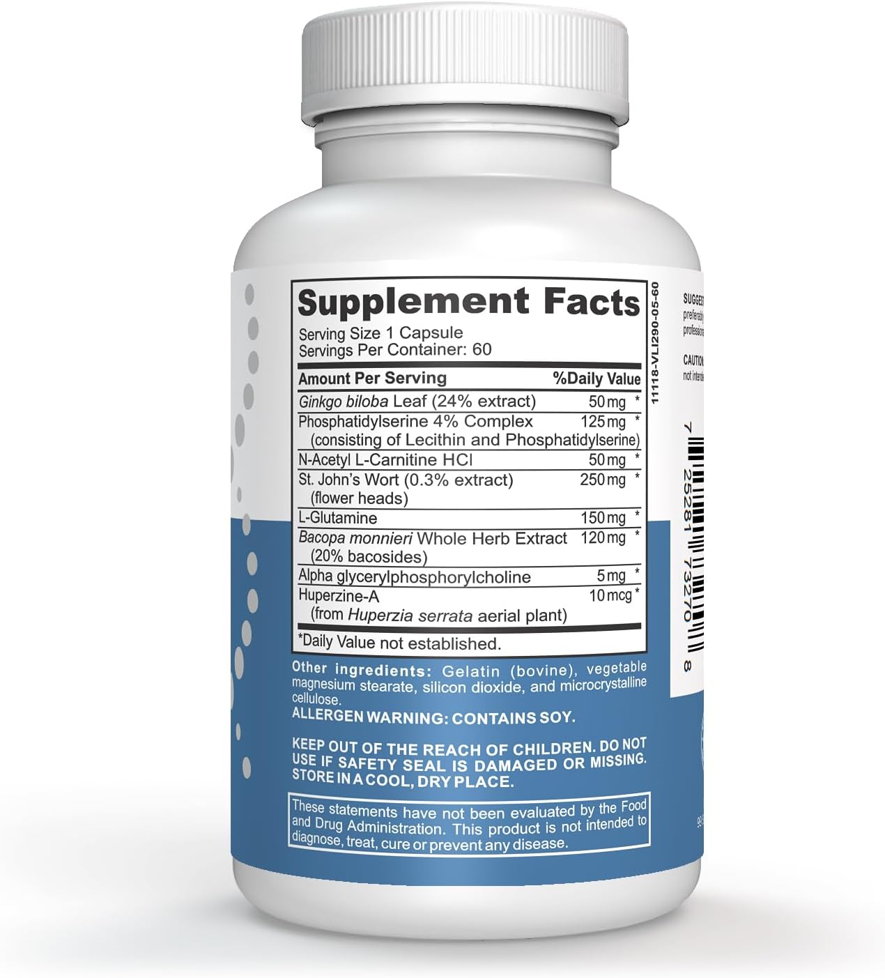 StarPass Labs Advanced Memory Formula: Extreme Brain Booster Supplement - Enhance Memory, Focus, and Mental Performance - 180 Capsules (3 Pack)