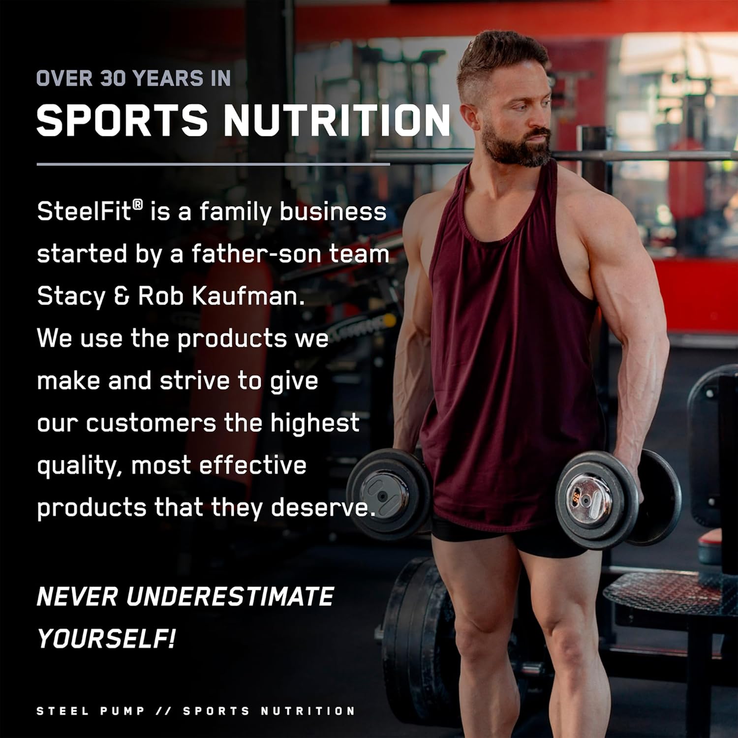 SteelFit Steel Pump Pre Workout Powder - Black Cherry Slushie Flavor (30 Servings) | Advanced Nitric Oxide Supplement for Muscle Building & Recovery with Peak ATP, Ashwagandha, & Electrolytes