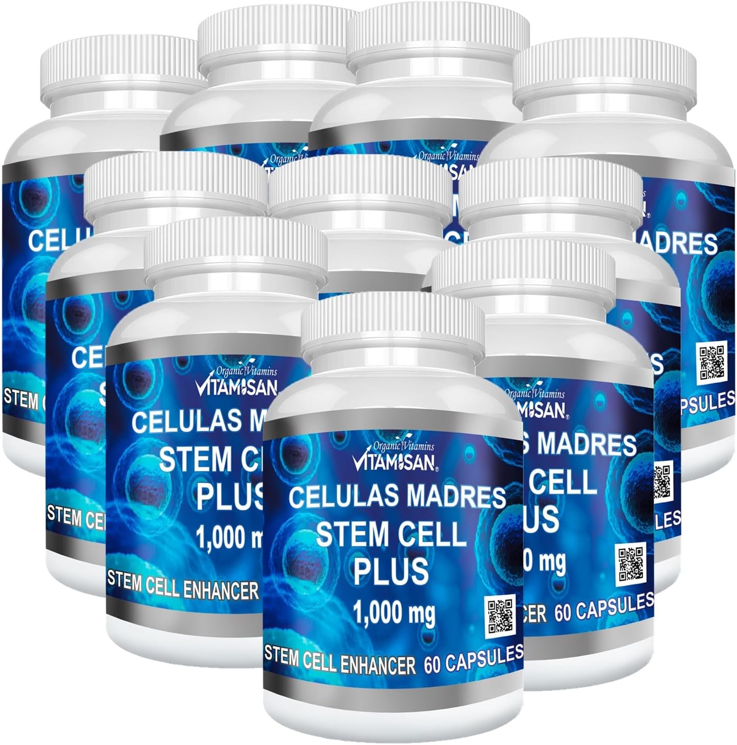 Stem Cell Plus Capsules with VITAMISAN - 10 Bottles for Enhanced Cellular Health