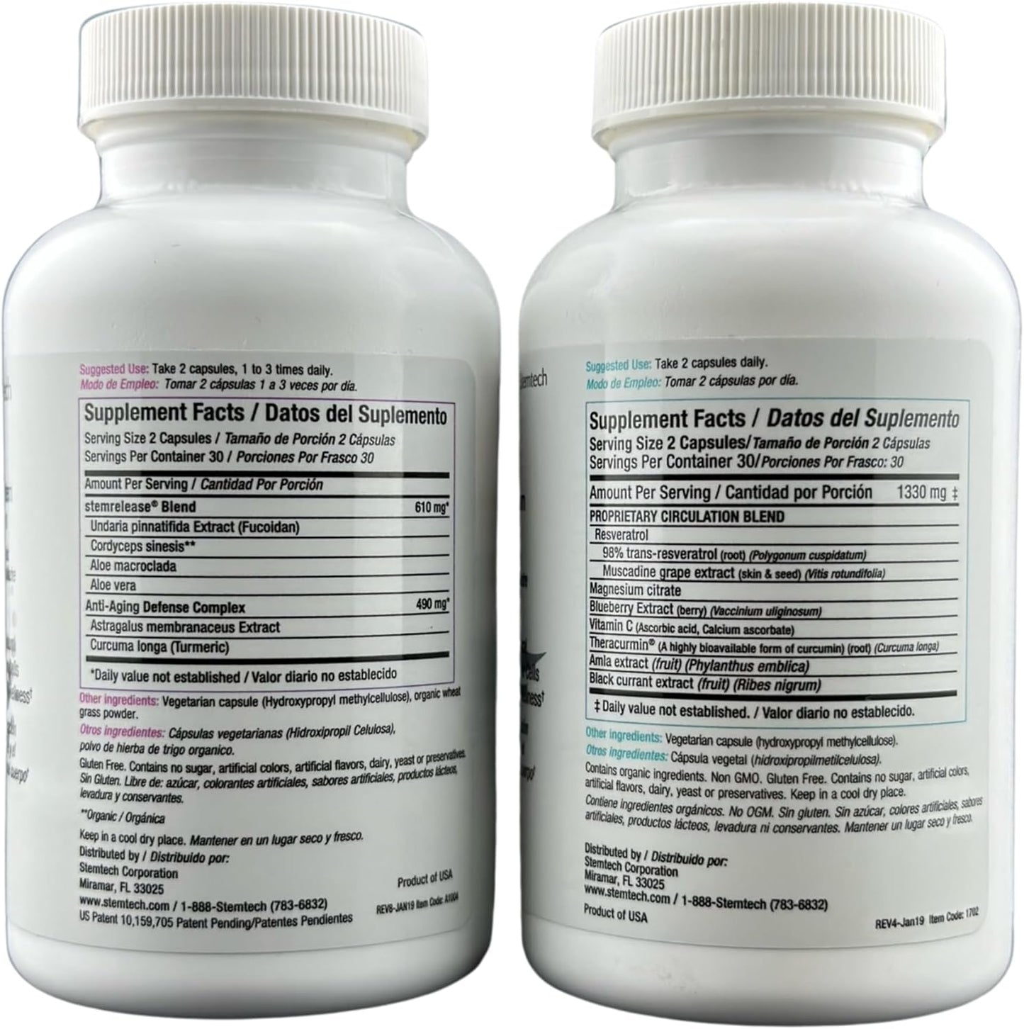 StemFlo® Advanced Formula 2 Pack - Boost Your System with Trans-Resveratrol, Curcumin, and Antioxidants for Health, Longevity, and Vitality