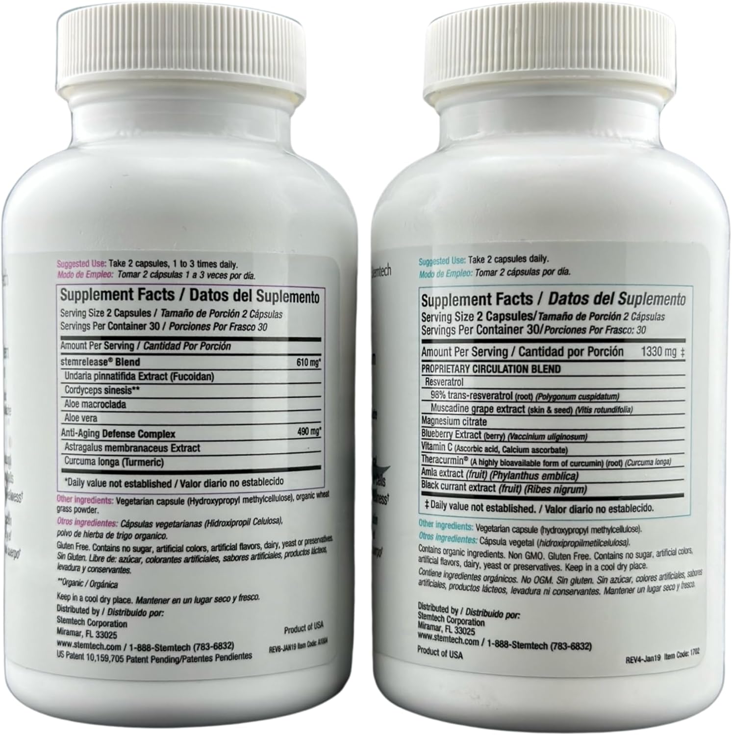 StemFlo® Advanced Formula 2 Pack - Boost Your System with Trans-Resveratrol, Curcumin, and Antioxidants for Health, Longevity, and Vitality