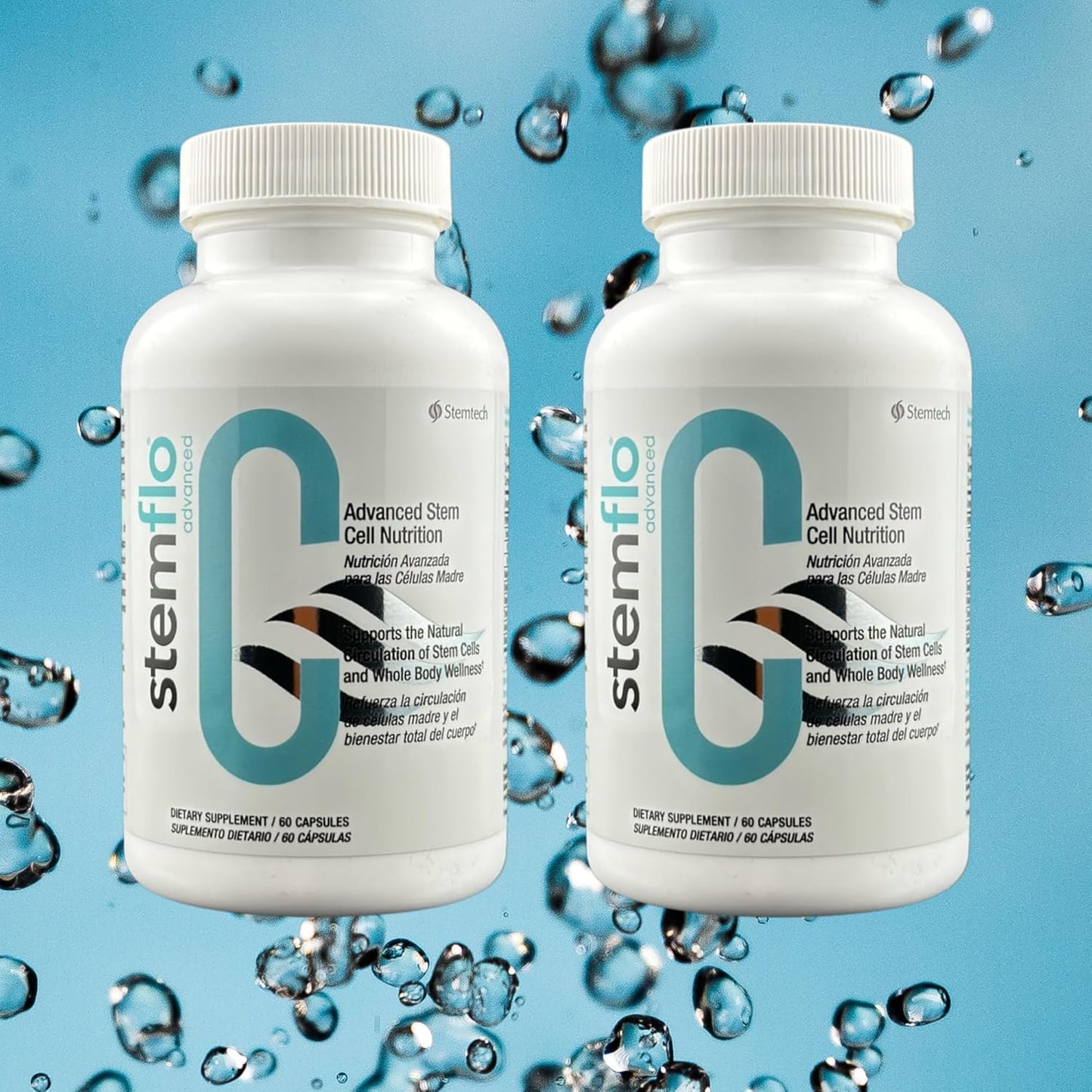 StemFlo® Advanced Formula 2 Pack - Boost Your System with Trans-Resveratrol, Curcumin, and Antioxidants for Health, Longevity, and Vitality