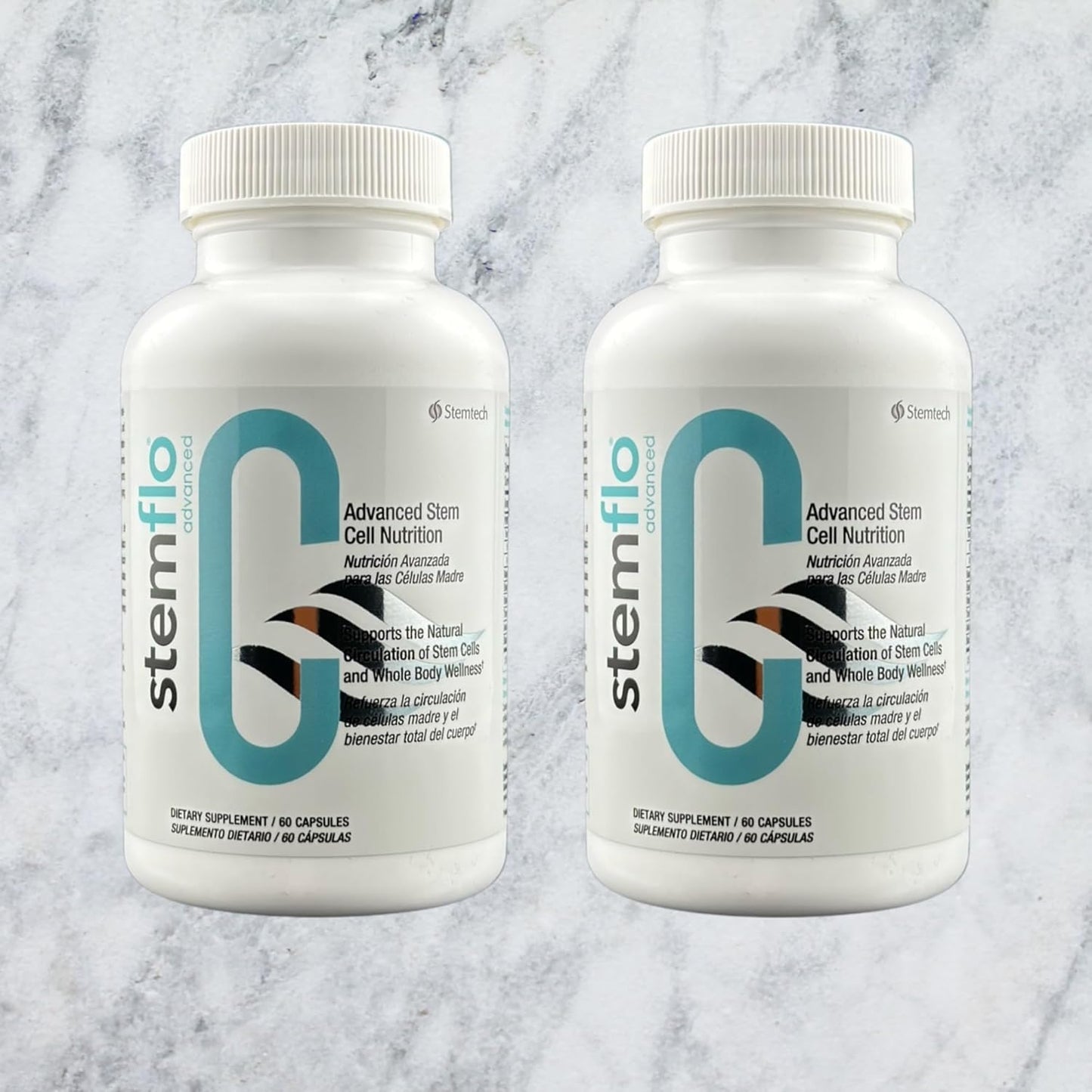 StemFlo® Advanced Formula 2 Pack - Boost Your System with Trans-Resveratrol, Curcumin, and Antioxidants for Health, Longevity, and Vitality