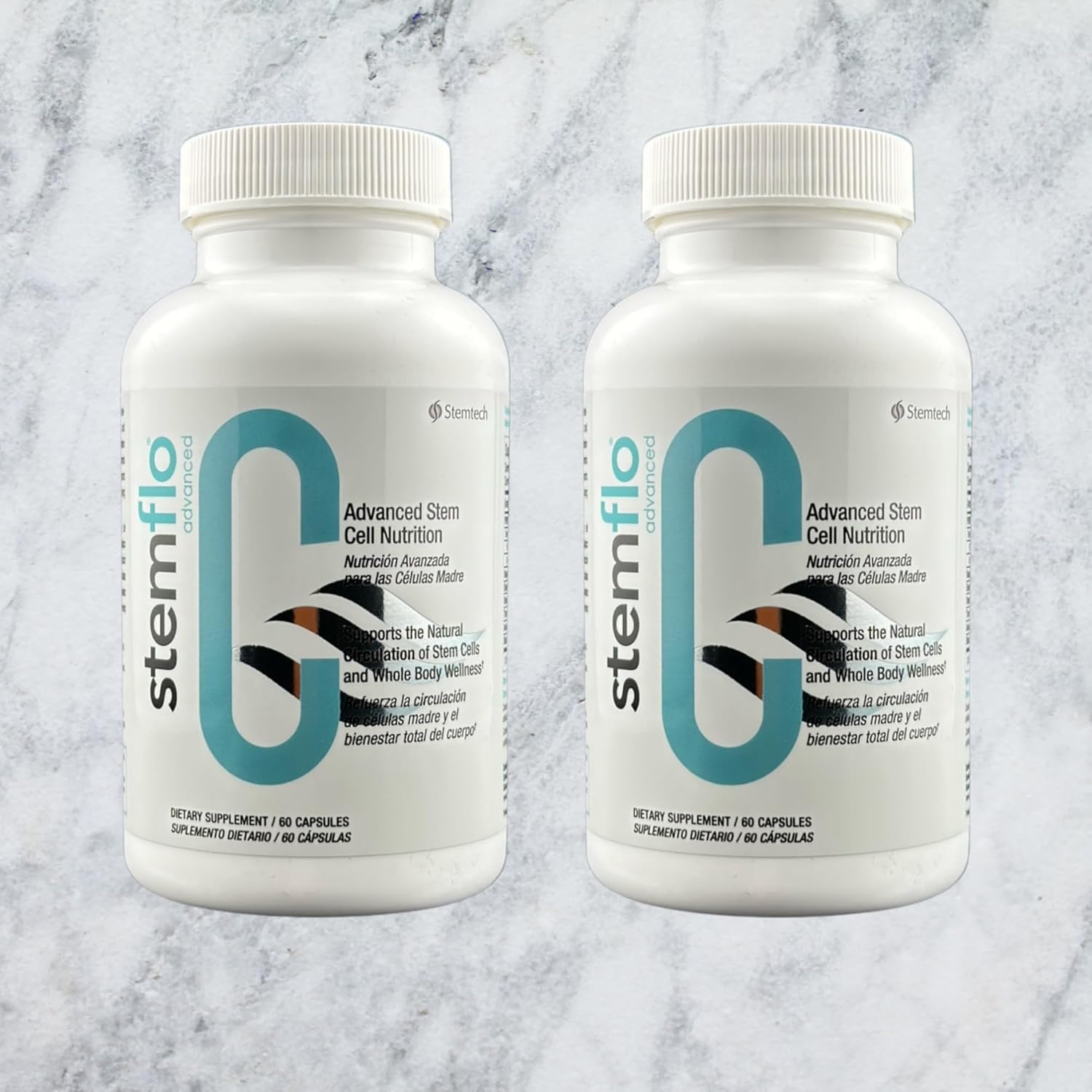 StemFlo® Advanced Formula 2 Pack - Boost Your System with Trans-Resveratrol, Curcumin, and Antioxidants for Health, Longevity, and Vitality