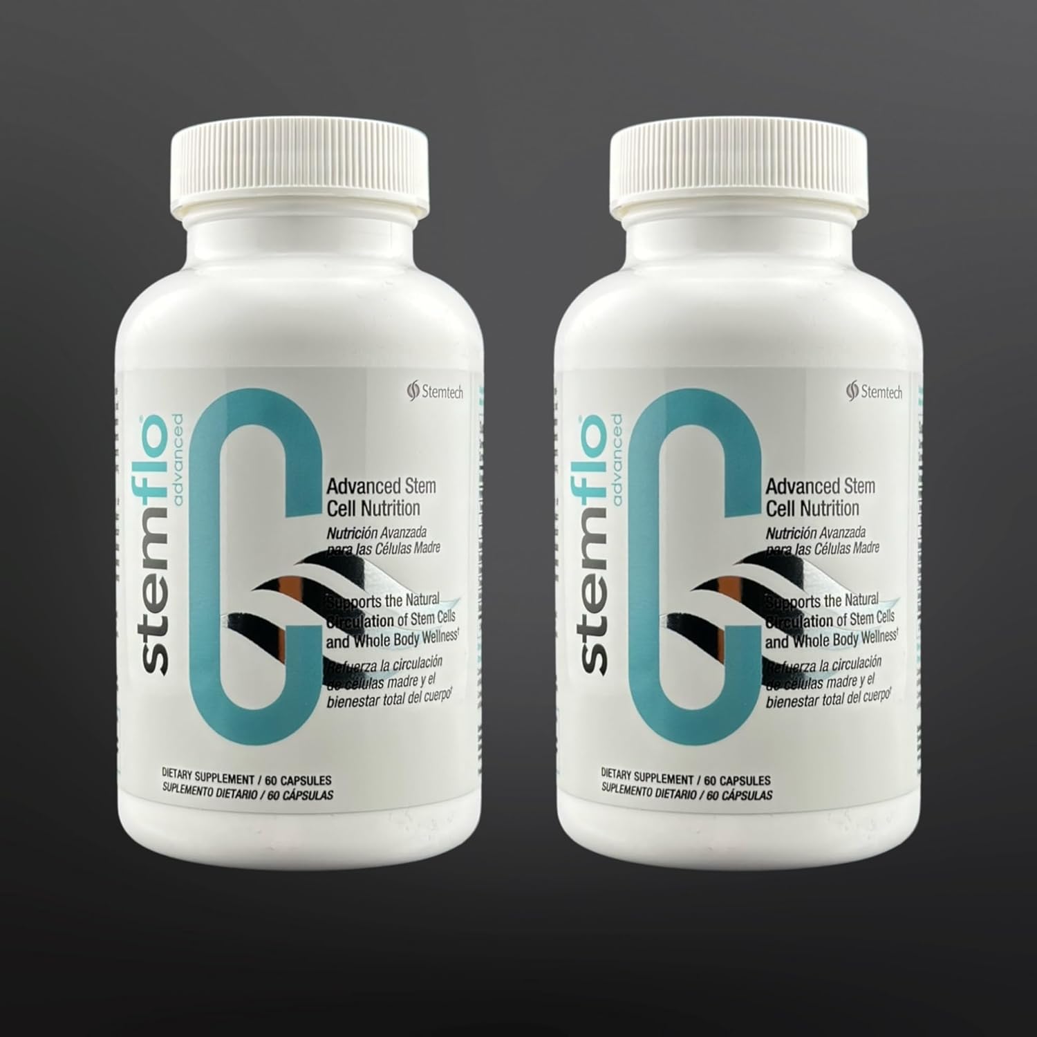 StemFlo® Advanced Formula 2 Pack - Boost Your System with Trans-Resveratrol, Curcumin, and Antioxidants for Health, Longevity, and Vitality