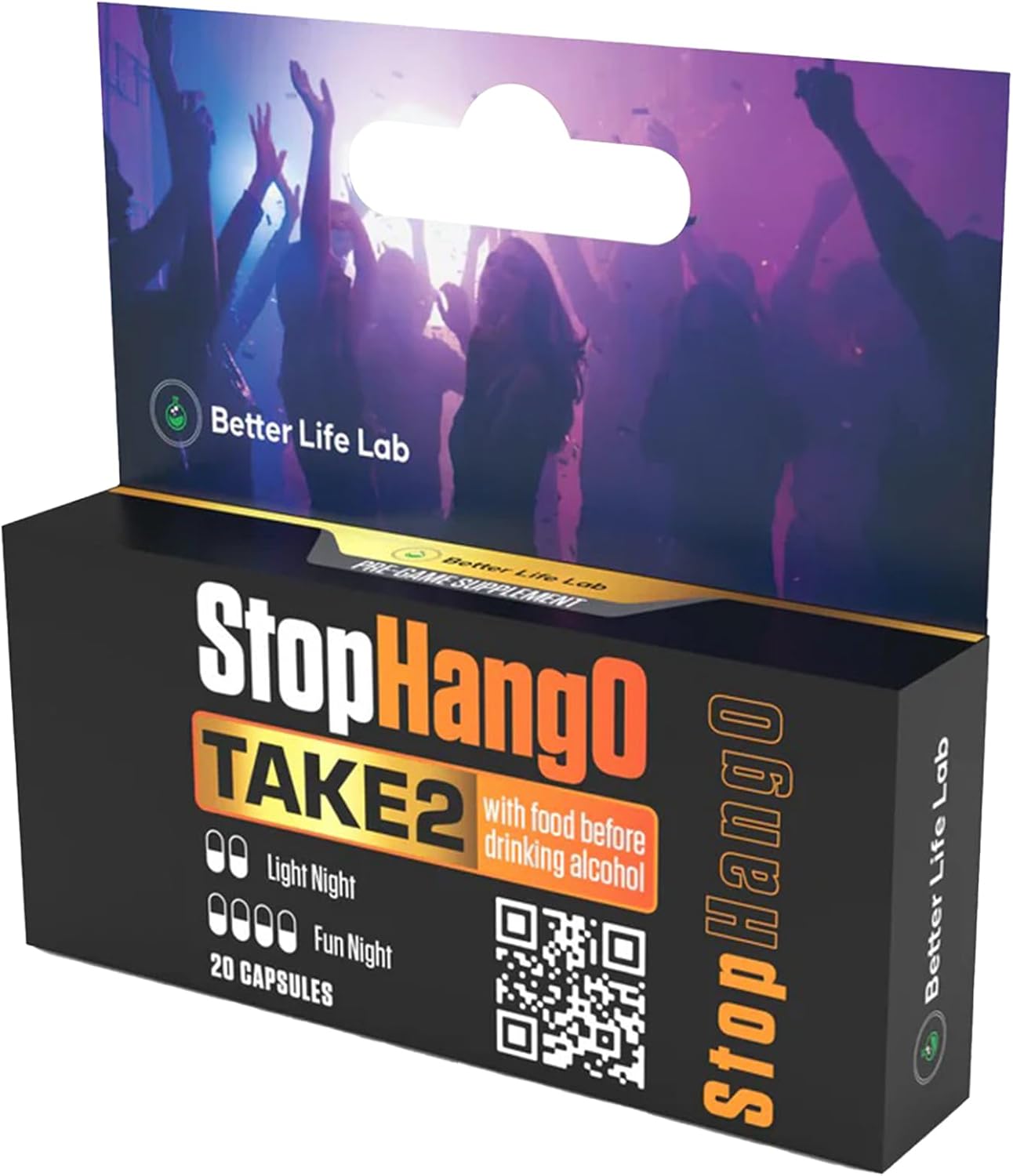 StopHangO Travel Pack for Hangover Relief and Morning Recovery - 3 Pack