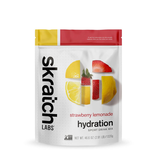 Strawberry Lemonade Hydration Powder for Exercise & Performance | Electrolyte Sport Drink Mix | 60 Servings | Non-GMO, Vegan, Kosher