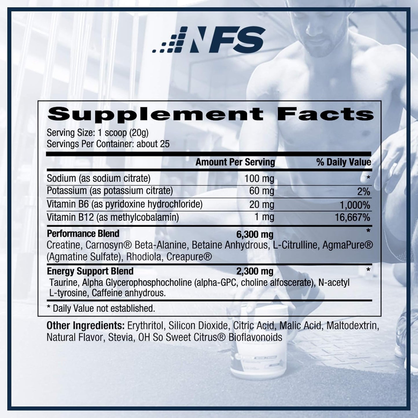 Strawberry Lemonade NF Sports Pre-Workout for Energy, Cognitive Function, Strength, Muscular Endurance - 25 Servings