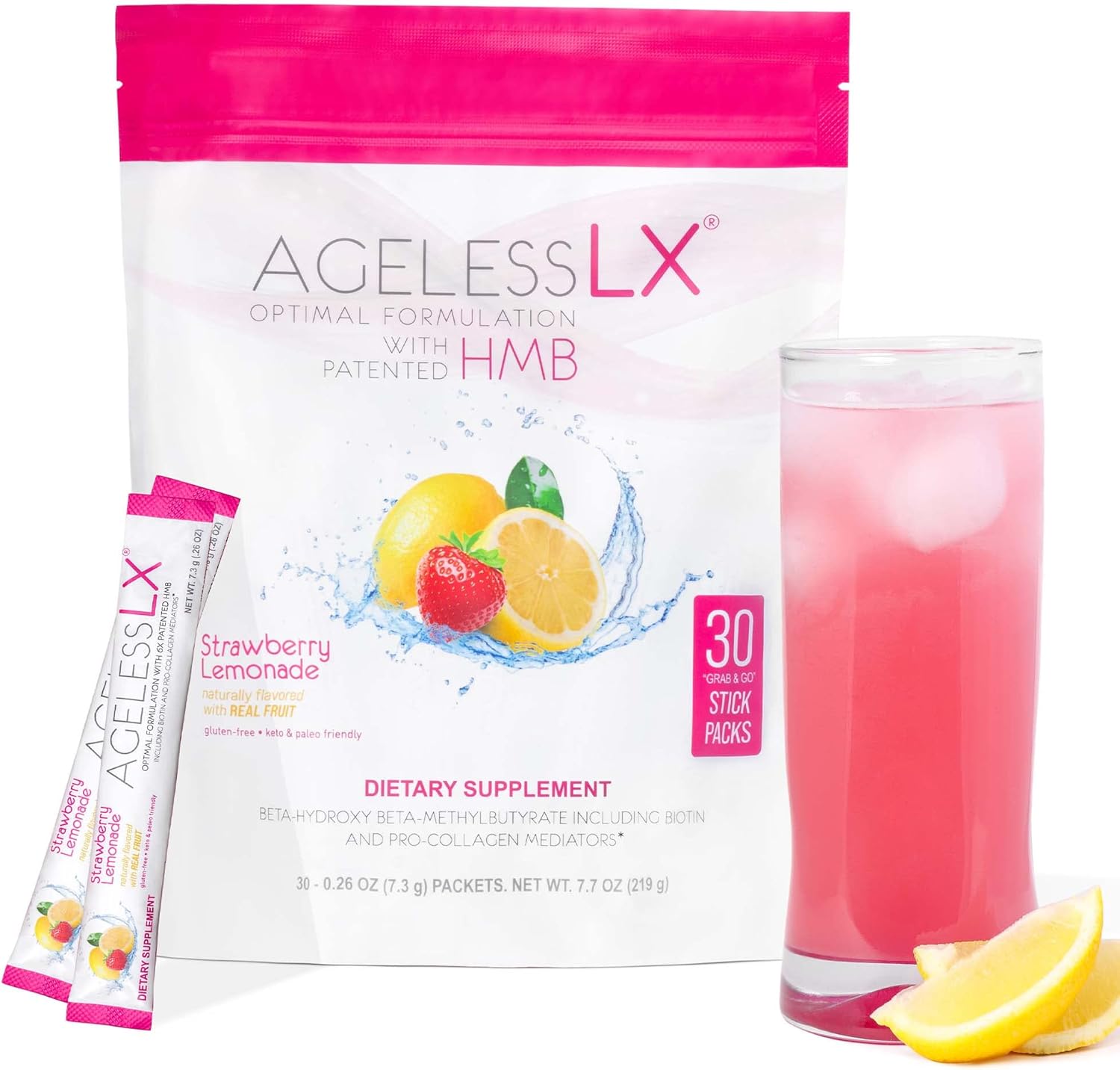 Strawberry Lemonade & Power Greens Supplement Bundle - Anti-Aging & Superfoods