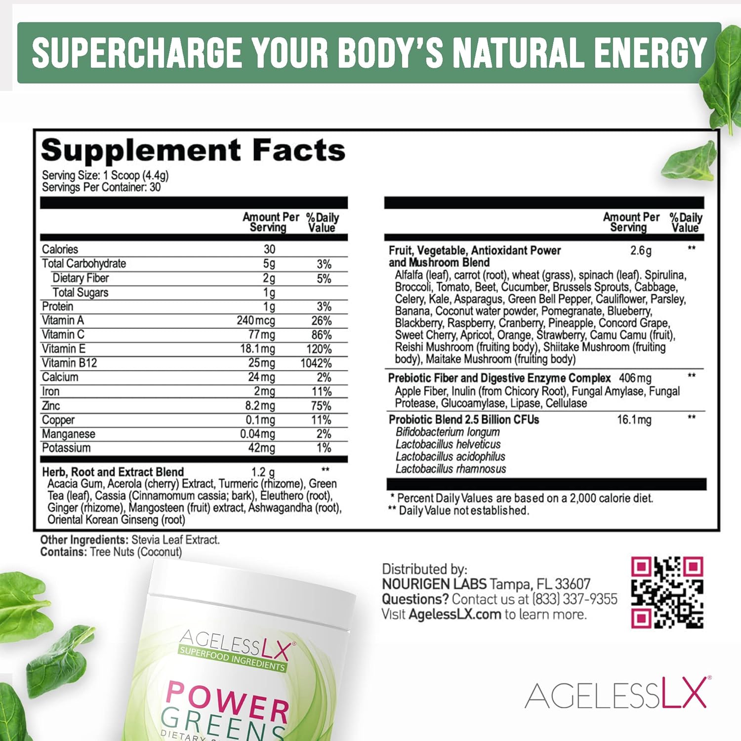 Strawberry Lemonade & Power Greens Supplement Bundle - Anti-Aging & Superfoods